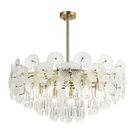 Crystal chandelier Gerhort G21071/12AB, 12x40W, E14, 42x80x80 cm, bronze color