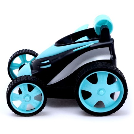 Circular radio -controlled "cyclone", works from batteries, blue color-1