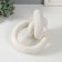 Polystone souvenir "Abstract node" White with black interspersed 16.5x15x13 cm