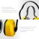 Headphones anti-noise bison vector-27 11372, double headline, up to 107 dB