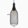 Chandelier "glass" 1x60W E27 black