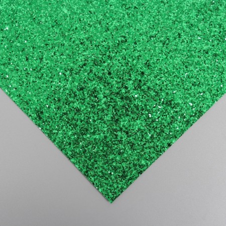 Liszt for creativity claims. Kozh "Large sparkles" Green sheet 33x20 cm thick 0.84 mm-2