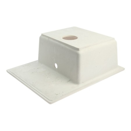 Sin for a kitchen made of stone Zein 150/Q2, 575 x 470 mm, rectangular, overflow, beige color-2