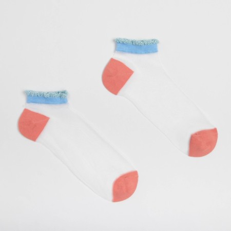 Women's socks glass minku color blue/pink, size 36-37 (23 cm)-4