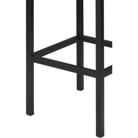 Har loth metal stool/eco -leather, black/gray 34x34x65 cm-4