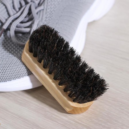 Shoe brush, 9 × 3.5 cm, horse hair-2
