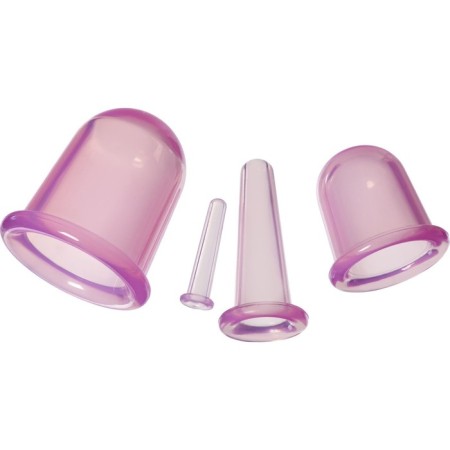 Silicone banks for vacuum massage of the face and body, 4 pcs-5