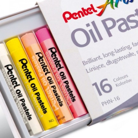 Oil pastel, 16 colors, Pentel, 8/60 mm, in cardboard-5