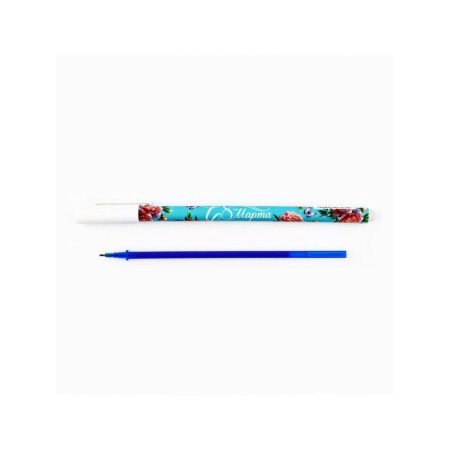 Write the handle blue paste, gel 0.5 mm with a cap "since March 8"-2