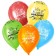 Shar Latex 12 "Happy Birthday. Comics", pastel, set of 5 pcs., Mix color