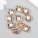 Decor for creativity plastic for metal "heart with pearls" 1.4x1.6 cm