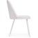 Chair on the metal frame Aldis metal/velor, white/white 50x57x81 cm