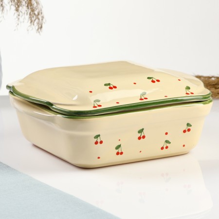 Baking capacity "Tetra with a lid" 1.2l / 10x22x19.5cm, country
