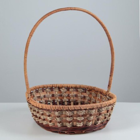 Wicker basket, 25 × 32 × 8/34 cm, rattan, ray-3