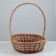 Wicker basket, 25 × 32 × 8/34 cm, rattan, ray