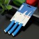 Set of kitchen knives Tramontina Felice, 3 pcs, blue color