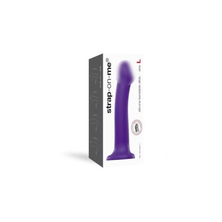 STRAP-ONE DILDO DULDO DENSITY SEMI-REALISTIC Fallowing, purple l, 19 cm-1