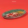 Glass oval shade "Happy Santa", 24.5 × 15 cm