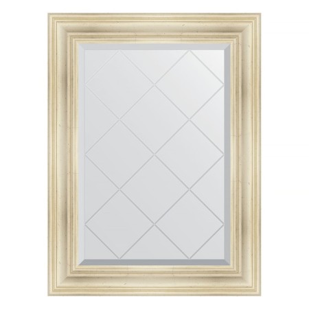 Mirror with engraving in a baguette frame, poisoned by silver 99 mm, 69x91 cm