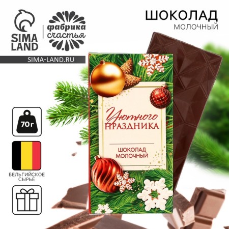 New Year! Chocolate "Cozy Festival", 70 g