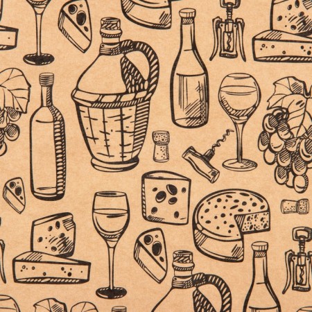 Paper Crafts "wine and cheese", 50 x 70 cm-3