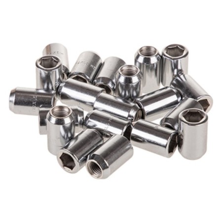 Nut of SkyWay cone, m12x1.50x32mm, d = 20mm, for hexagon 12mm, chrome, set 20 pcs-1