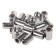Nut of SkyWay cone, m12x1.50x32mm, d = 20mm, for hexagon 12mm, chrome, set 20 pcs