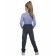 Pants for girls, height 104 cm, dark blue color