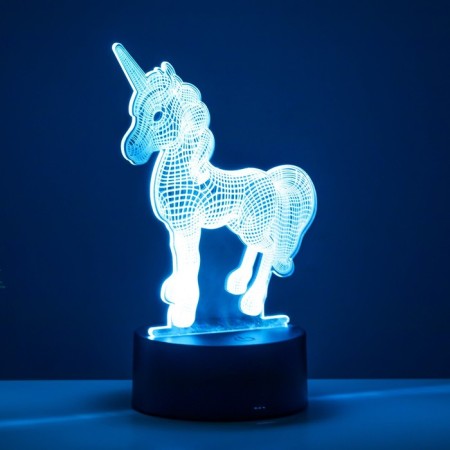 Touch -lamp "unicorn" LED 7 colors USB/from Black Black Black Risalux-5