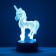 Touch -lamp "unicorn" LED 7 colors USB/from Black Black Black Risalux