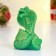 Figure "Snake with a letter" light green, 6x6x5cm