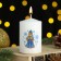 Candle column with a picture "New Year's motifs" 50*80 mm, Snow Ma