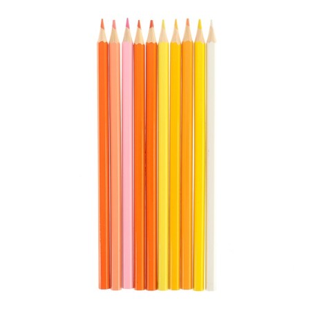 Pencils 50 colors, in a metal pencil case, the hull is hexagonal, sharpened-6