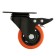 Furniture wheel CAPPIO, D = 75 mm, rotary, with a stop, PVC coating
