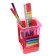 Set of desktop children's "Rainbow" (stand+2 pencil+ruler+sharpener+eraser+block 8 sheets)