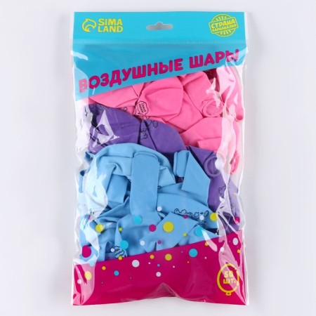 Balloons of latex balls 12 "Plush animals", 50 pcs.-1