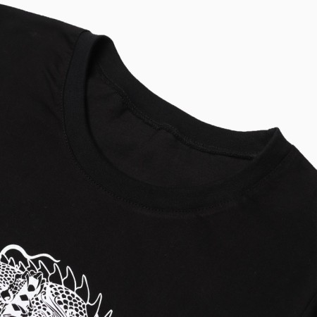 Female home set (T -shirt, shorts), black color/dragon, size 44-1
