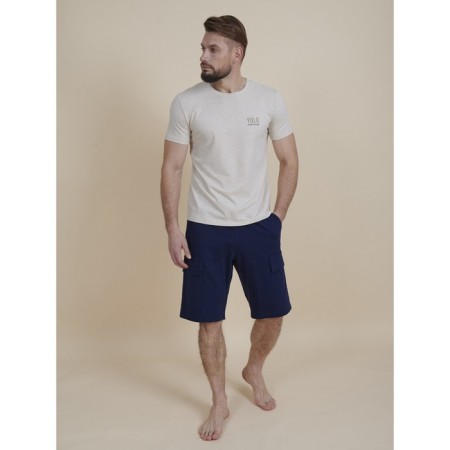 Male T -shirt, size XL, beige color-4