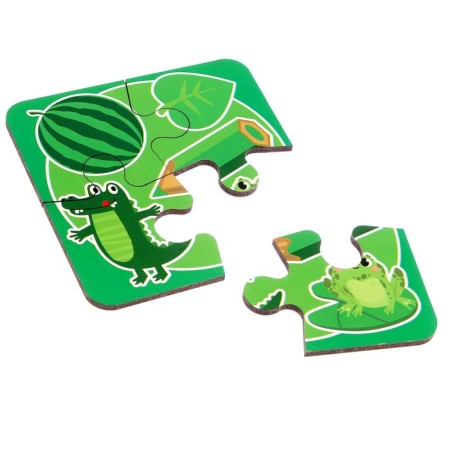 Puzzles made of wood "My first puzzles" "Colors" 48 elements-2