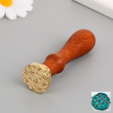 Printing for wax with a wooden handle 