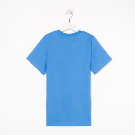 Children's T -shirt, Blue Mix color, height 128 cm-9
