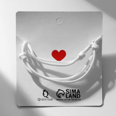 Bracelets "Demetrons" on a magnet, astronauts with a heart, white color, 8 cm-4