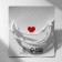 Bracelets "Demetrons" on a magnet, astronauts with a heart, white color, 8 cm