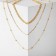 Pendant "chain" medallion and sphere, color gold, 50 cm