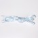 Shoe shoes, steam, flat, 8 mm, 120 cm, white/blue color