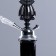 Hookah "Bear", 45 cm, 1 tube, dark blue flask, black mine