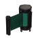 Cassette with exhaust ribbon-280cm green, height-13cm, width 6.6 cm, tape width-80mm