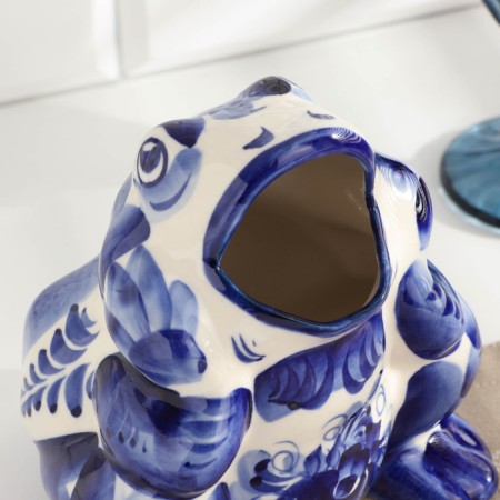 Napkin "frog", gzhel-3