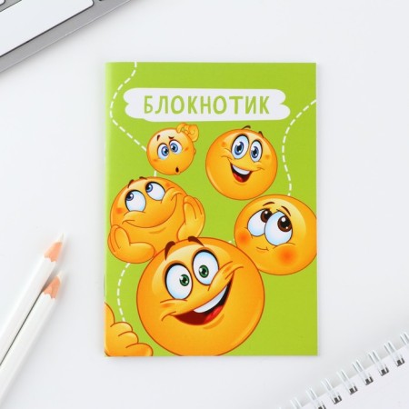 Mix of notebooks in a cage A6, 12 sheets "Smiles"-1