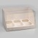 Confectionery folding box for 6 cupcakes, white 23.5 x 16 x 14 cm